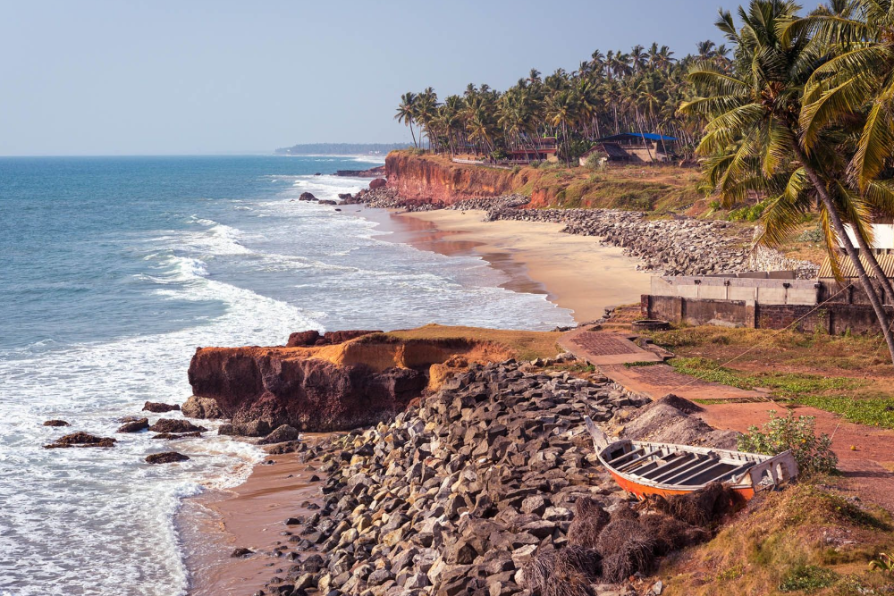 Varkala cliff beach